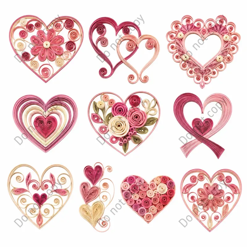 Paper Quilling Clipart Any Themes