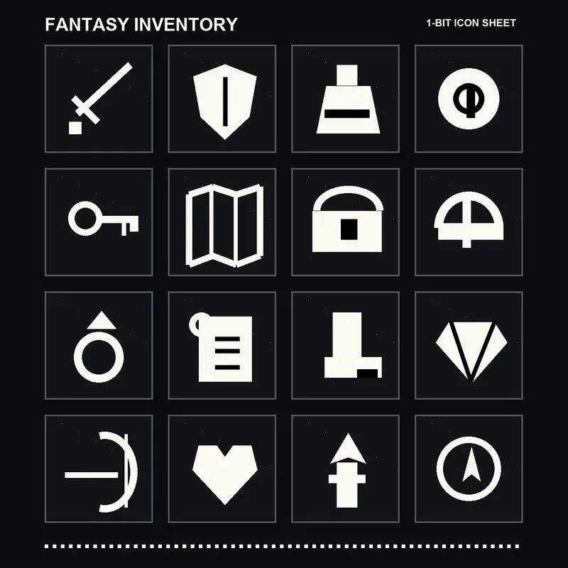 Monochrome Pixel App Icons