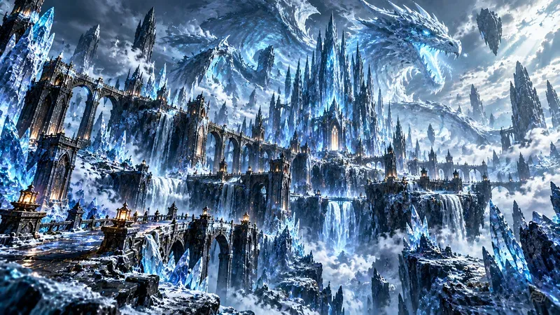 Dark Fantasy Game Matte Painting Art
