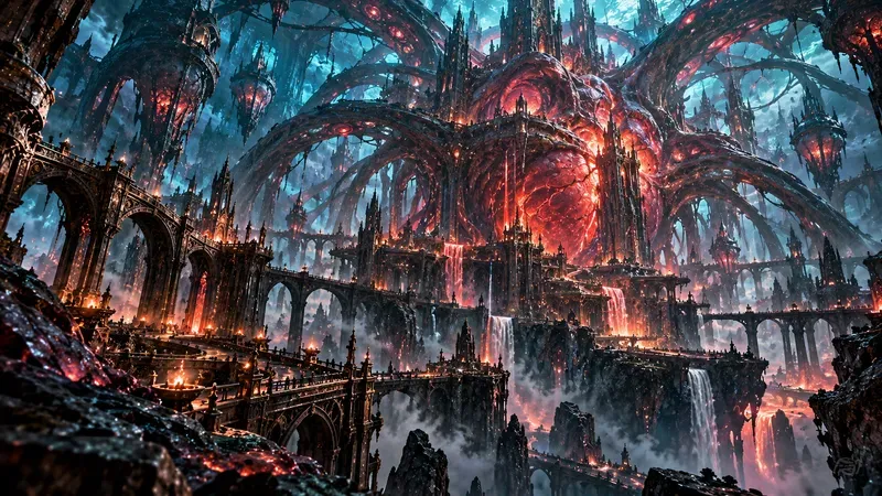 Dark Fantasy Game Matte Painting Art