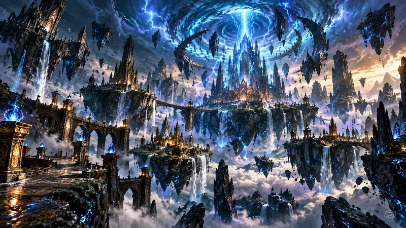 Dark Fantasy Game Matte Painting Art