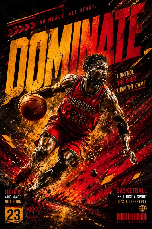 Dynamic Sports Action Poster Designs