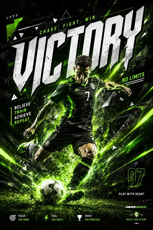 Dynamic Sports Action Poster Designs