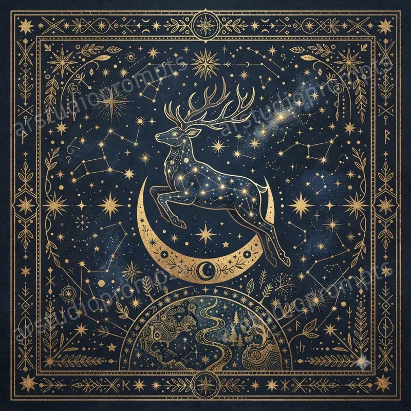 Celestial Folkart Constellation Maps