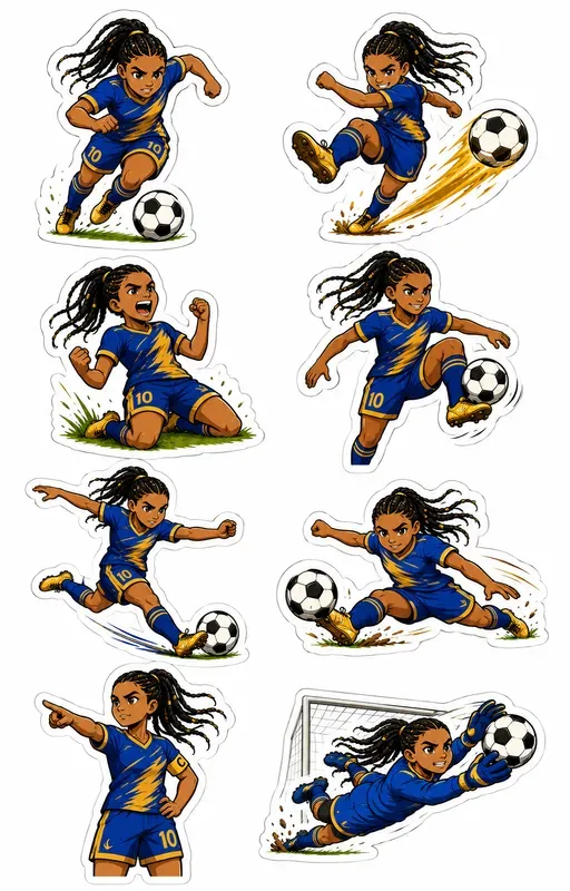 Football Player Sticker Pack Gens