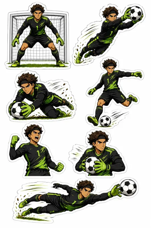 Football Player Sticker Pack Gens