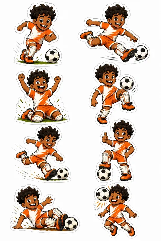 Football Player Sticker Pack Gens