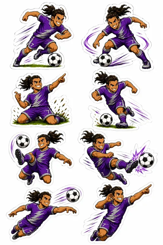 Football Player Sticker Pack Gens
