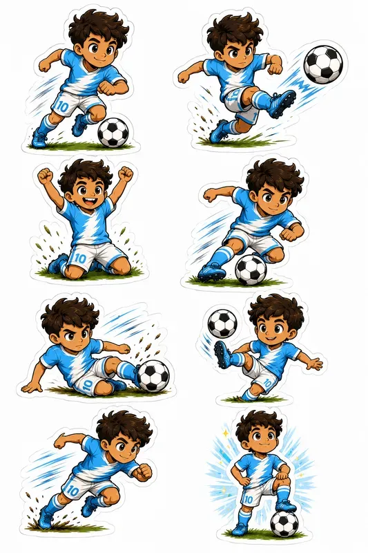 Football Player Sticker Pack Gens