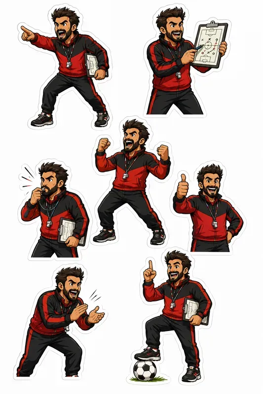 Football Player Sticker Pack Gens