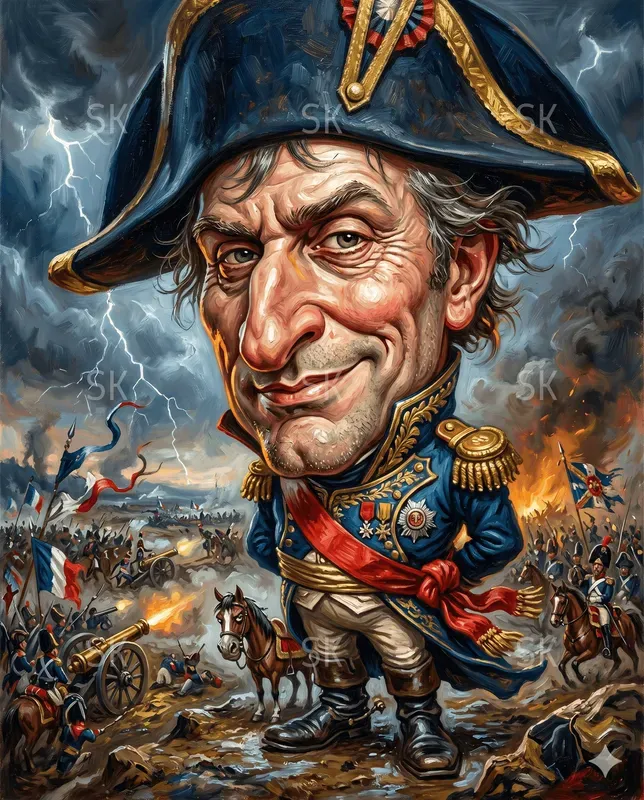 Satirical Celebrity Caricature Paintings