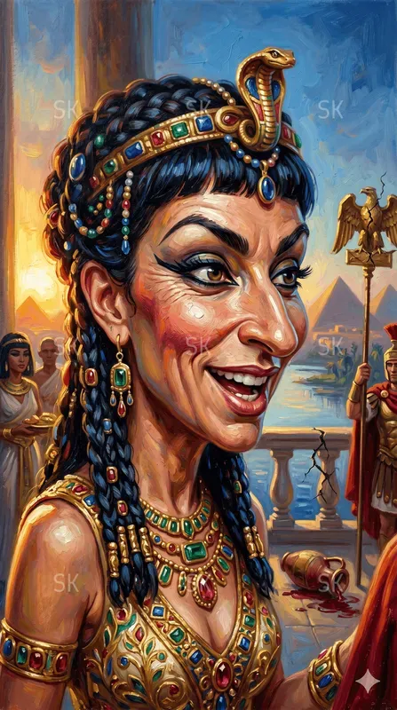 Satirical Celebrity Caricature Paintings