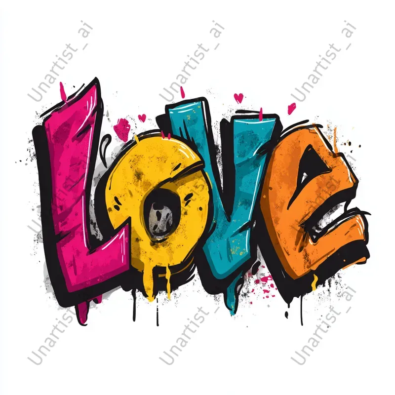 Graffiti Style Word Art