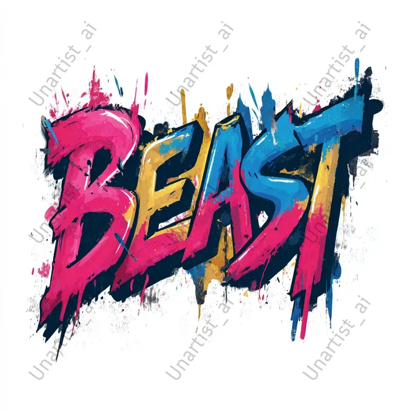 Graffiti Style Word Art