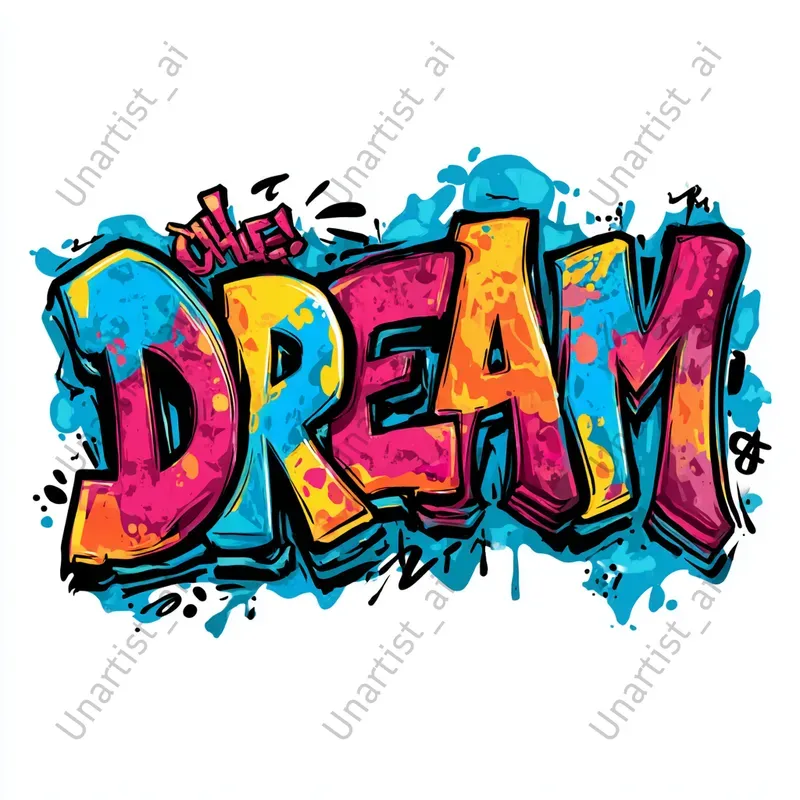 Graffiti Style Word Art