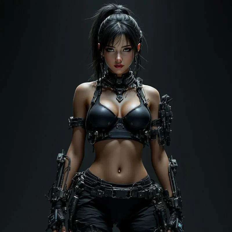 Cyberpunk Character Machine Concept Art