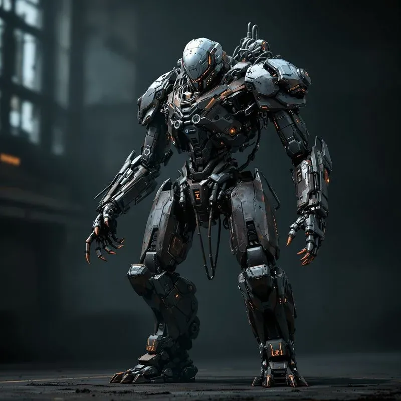 Cyberpunk Character Machine Concept Art