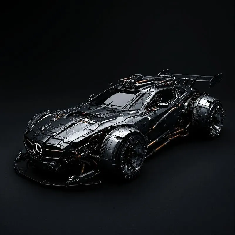 Cyberpunk Character Machine Concept Art