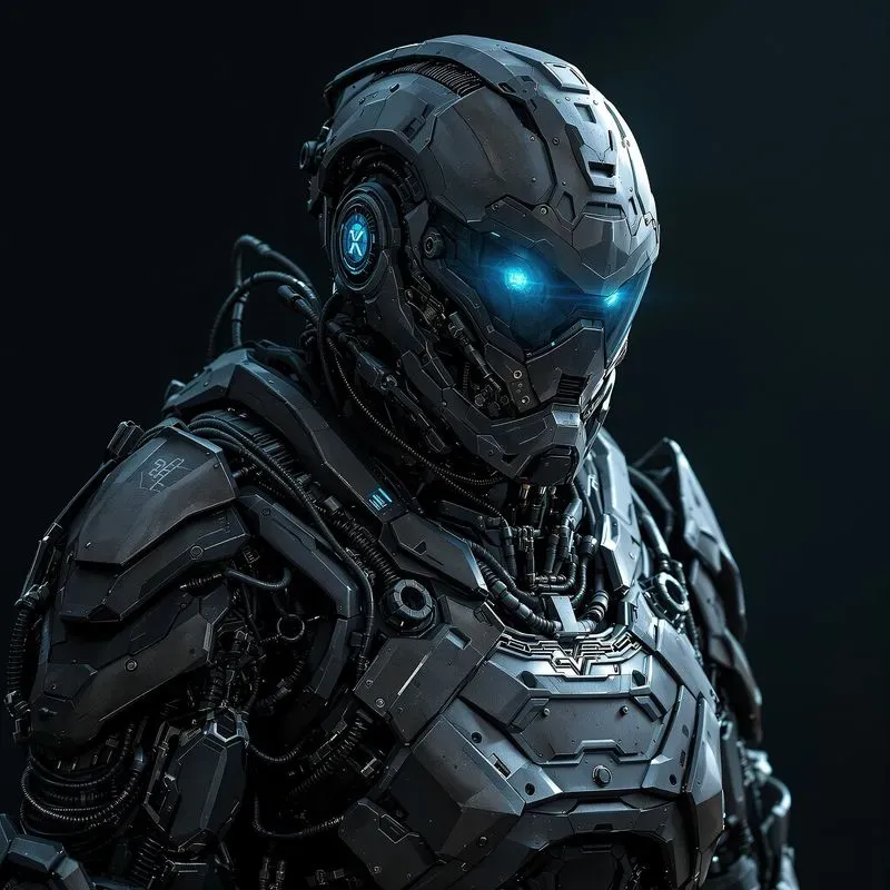 Cyberpunk Character Machine Concept Art