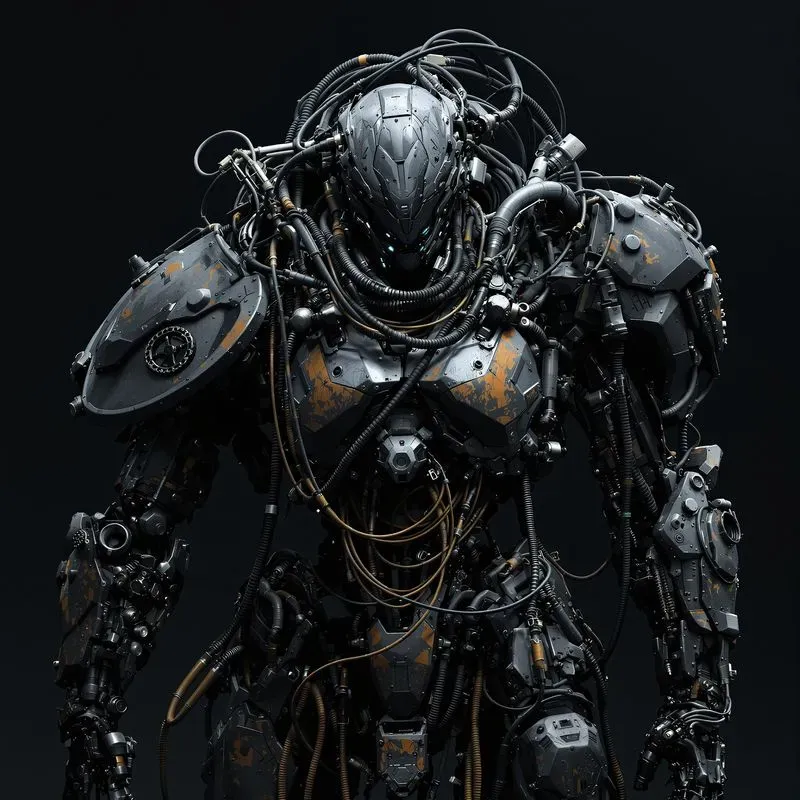 Cyberpunk Character Machine Concept Art
