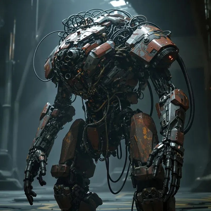 Cyberpunk Character Machine Concept Art