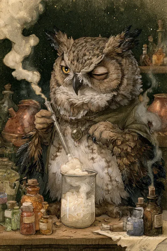 Wise Owl Art Generator