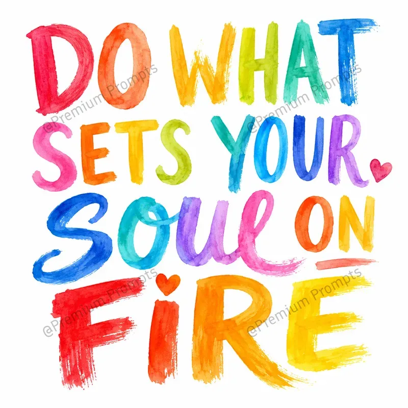 Playful Loose Watercolor Art Typography