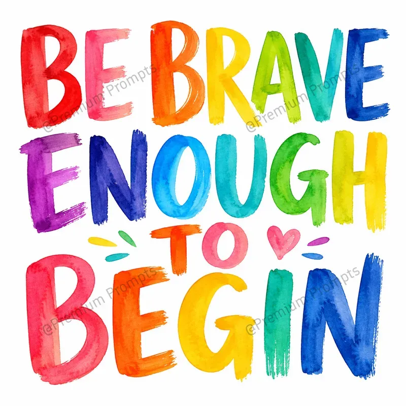 Playful Loose Watercolor Art Typography