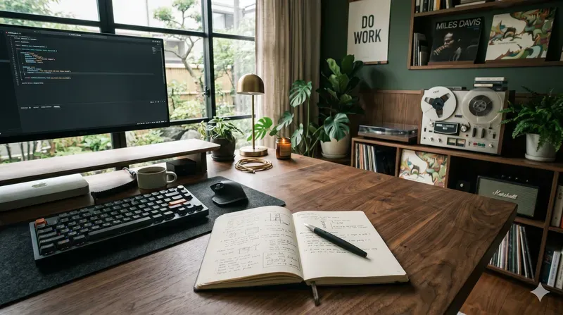 Analog Zen Deep Work Studio Vibes