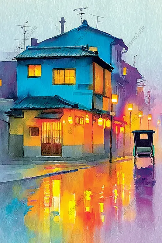 Global Watercolor Street Scenes