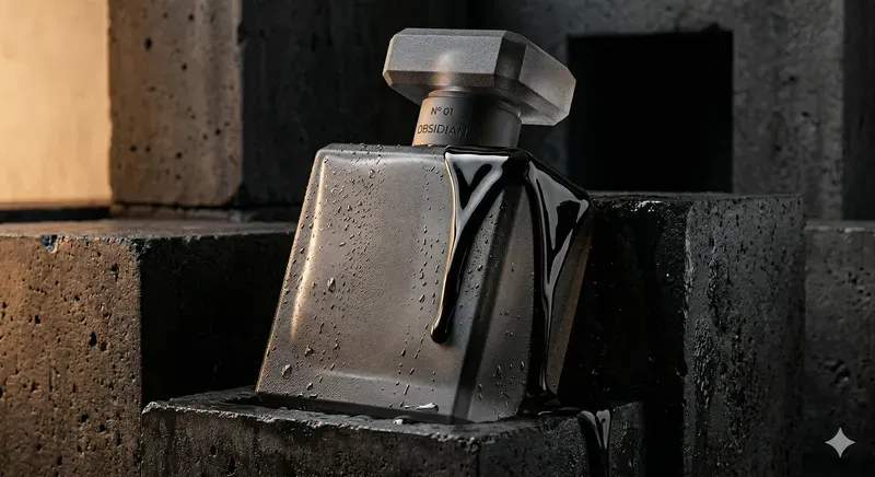 Noir Liquid Chrome Brutalist Stills