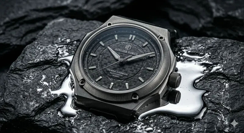 Noir Liquid Chrome Brutalist Stills