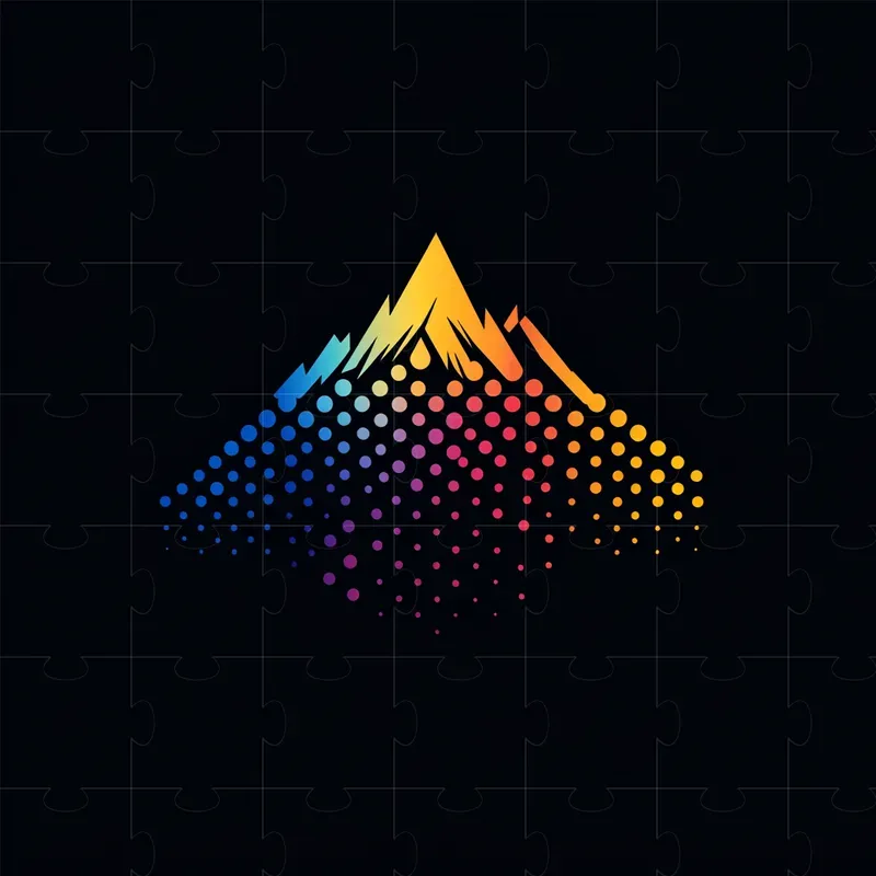 Colorful Minimalism Modern Dotted Logos