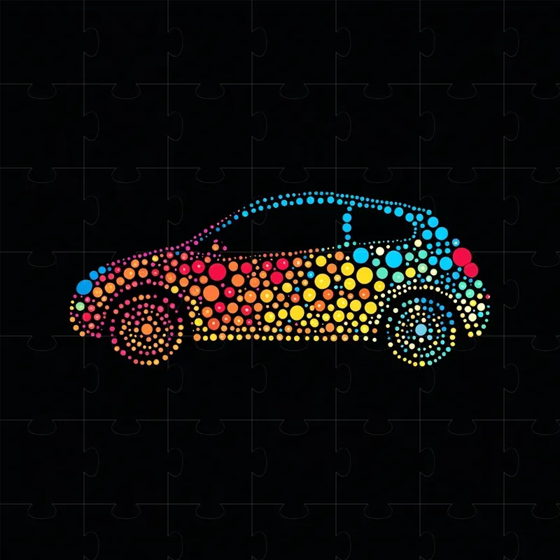 Colorful Minimalism Modern Dotted Logos