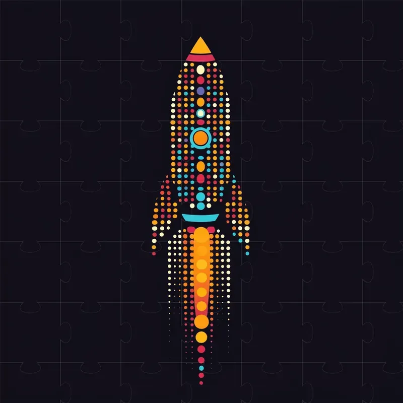 Colorful Minimalism Modern Dotted Logos