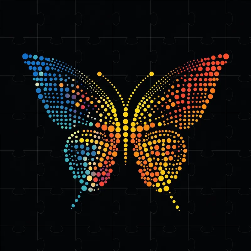Colorful Minimalism Modern Dotted Logos