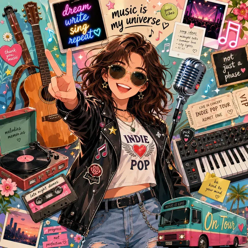 2D Floating Career Collages