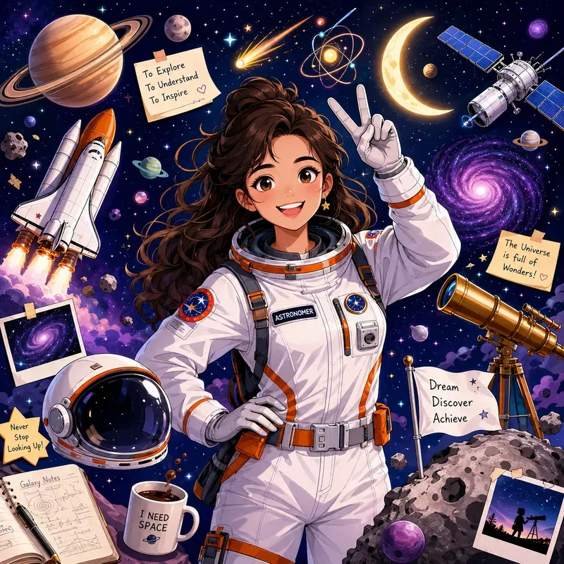 2D Floating Career Collages