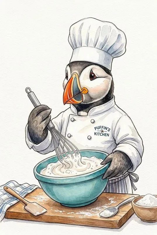 Whimsical Animal Chef Watercolor Decors