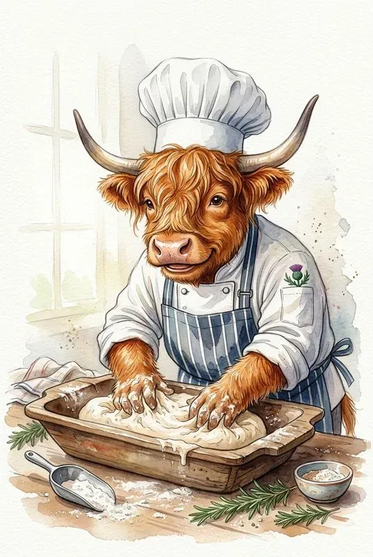 Whimsical Animal Chef Watercolor Decors