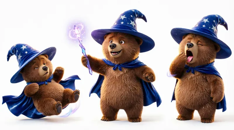 3D Pixar Character Design Sheets