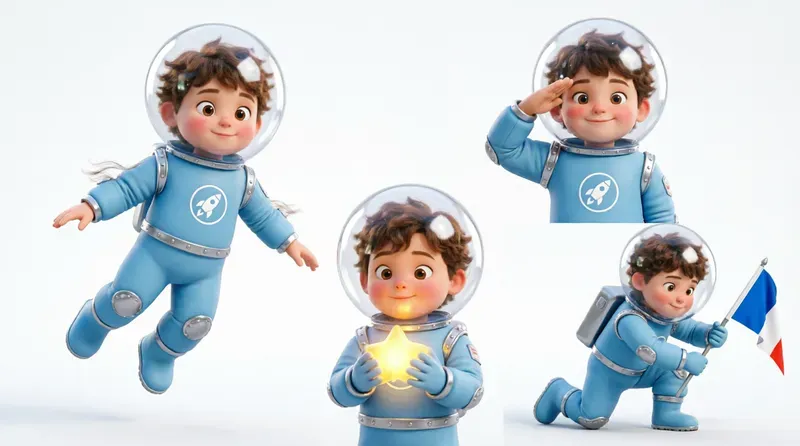 3D Pixar Character Design Sheets