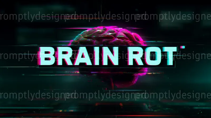 Viral Glitch Text Posters