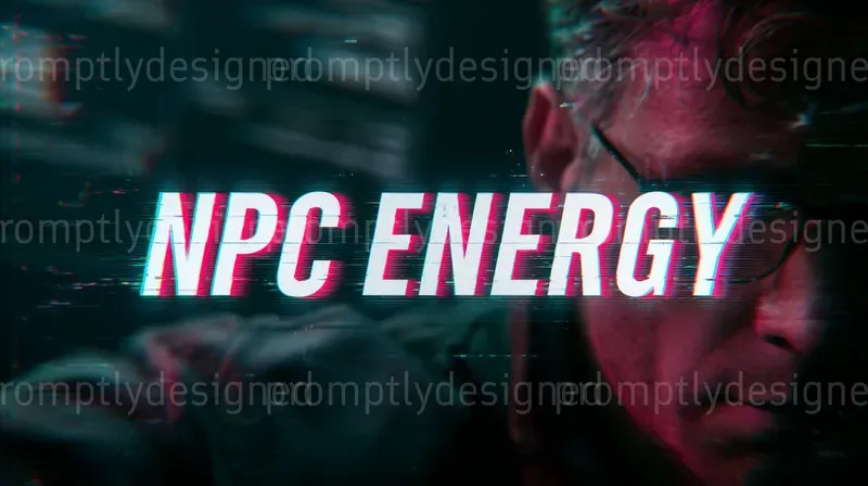 Viral Glitch Text Posters