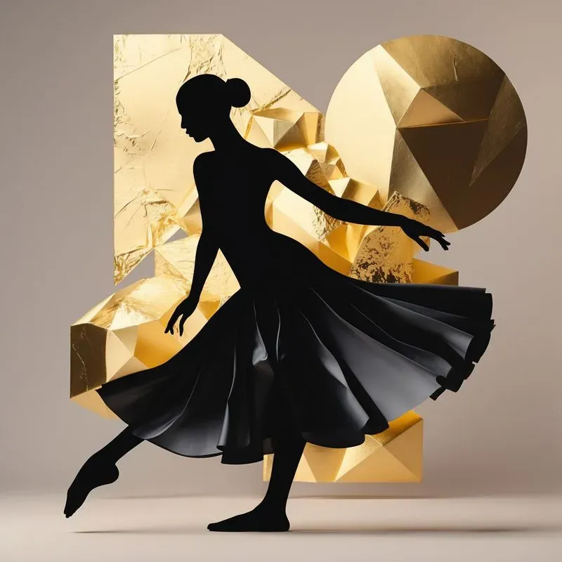 Black Silhouettes X Gold Foil