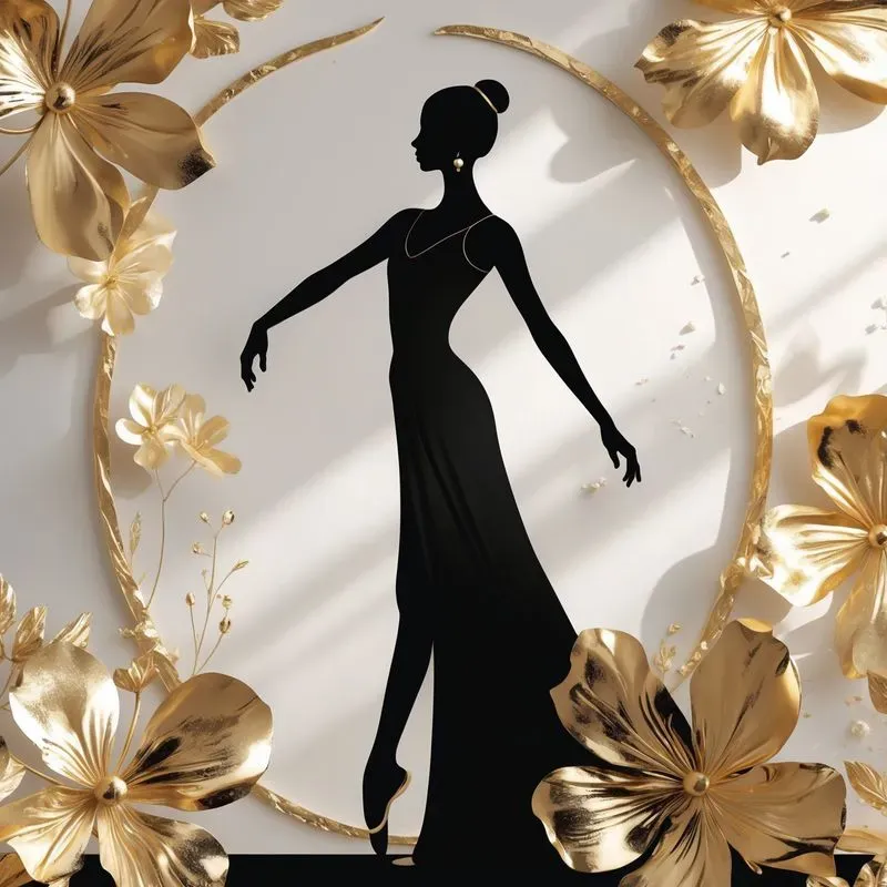 Black Silhouettes X Gold Foil