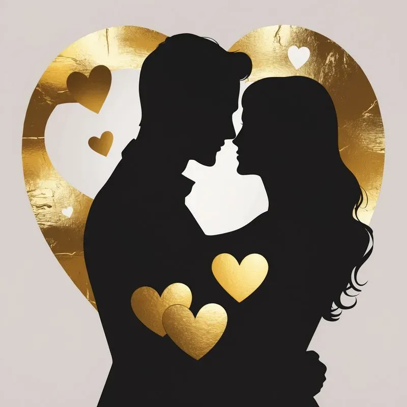 Black Silhouettes X Gold Foil
