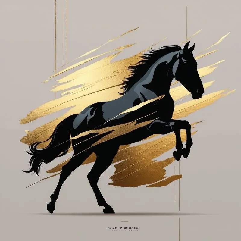 Black Silhouettes X Gold Foil
