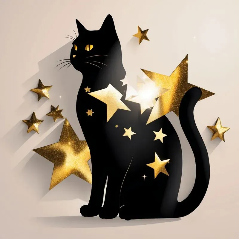 Black Silhouettes X Gold Foil