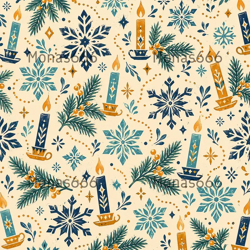 Vintage Holiday Gift Wrap Patterns